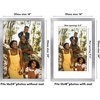 image:imageAmericanflat 8x8 Picture Frame  Matted to 5x5  Engineered Wood  White  Shatterresistant glass wall or tabletop display with included easel sawtooth hangers included secure turntab backingSilver