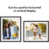 image:imageAmericanflat 8x8 Picture Frame  Matted to 5x5  Engineered Wood  White  Shatterresistant glass wall or tabletop display with included easel sawtooth hangers included secure turntab backingBlack