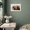 image:imageAmericanflat 8x8 Picture Frame  Matted to 5x5  Engineered Wood  White  Shatterresistant glass wall or tabletop display with included easel sawtooth hangers included secure turntab backingNatural Oak