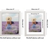 image:imageAmericanflat 8x8 Picture Frame  Matted to 5x5  Engineered Wood  White  Shatterresistant glass wall or tabletop display with included easel sawtooth hangers included secure turntab backingWhite