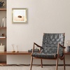 image:imageAmericanflat 8x8 Picture Frame  Matted to 5x5  Engineered Wood  White  Shatterresistant glass wall or tabletop display with included easel sawtooth hangers included secure turntab backingGold