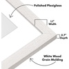 image:imageAmericanflat 8x8 Picture Frame  Matted to 5x5  Engineered Wood  White  Shatterresistant glass wall or tabletop display with included easel sawtooth hangers included secure turntab backingWhite
