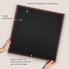 image:imageAmericanflat 8x8 Picture Frame  Matted to 5x5  Engineered Wood  White  Shatterresistant glass wall or tabletop display with included easel sawtooth hangers included secure turntab backingMahogany