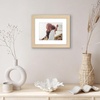 image:imageAmericanflat 8x8 Picture Frame  Matted to 5x5  Engineered Wood  White  Shatterresistant glass wall or tabletop display with included easel sawtooth hangers included secure turntab backingNatural Oak