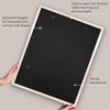 image:imageAmericanflat 8x8 Picture Frame  Matted to 5x5  Engineered Wood  White  Shatterresistant glass wall or tabletop display with included easel sawtooth hangers included secure turntab backingWhite