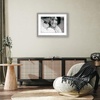 image:imageAmericanflat 8x8 Picture Frame  Matted to 5x5  Engineered Wood  White  Shatterresistant glass wall or tabletop display with included easel sawtooth hangers included secure turntab backingGrey Wood