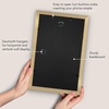 image:imageAmericanflat 8x8 Picture Frame  Matted to 5x5  Engineered Wood  White  Shatterresistant glass wall or tabletop display with included easel sawtooth hangers included secure turntab backingGold
