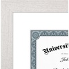 image:imageAmericanflat 8x8 Picture Frame  Matted to 5x5  Engineered Wood  White  Shatterresistant glass wall or tabletop display with included easel sawtooth hangers included secure turntab backingWhite