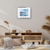 image:imageAmericanflat 8x8 Picture Frame  Matted to 5x5  Engineered Wood  White  Shatterresistant glass wall or tabletop display with included easel sawtooth hangers included secure turntab backingSilver