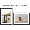image:imageAmericanflat 8x8 Picture Frame  Matted to 5x5  Engineered Wood  White  Shatterresistant glass wall or tabletop display with included easel sawtooth hangers included secure turntab backingBlack