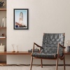image:imageAmericanflat 8x8 Picture Frame  Matted to 5x5  Engineered Wood  White  Shatterresistant glass wall or tabletop display with included easel sawtooth hangers included secure turntab backingBlack