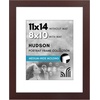 image:imageAmericanflat 8x8 Picture Frame  Matted to 5x5  Engineered Wood  White  Shatterresistant glass wall or tabletop display with included easel sawtooth hangers included secure turntab backingMahogany