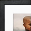 image:imageAmericanflat 8x8 Picture Frame  Matted to 5x5  Engineered Wood  White  Shatterresistant glass wall or tabletop display with included easel sawtooth hangers included secure turntab backingBlack