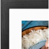 image:imageAmericanflat 8x8 Picture Frame  Matted to 5x5  Engineered Wood  White  Shatterresistant glass wall or tabletop display with included easel sawtooth hangers included secure turntab backingBlack