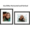 image:imageAmericanflat 8x8 Picture Frame  Matted to 5x5  Engineered Wood  White  Shatterresistant glass wall or tabletop display with included easel sawtooth hangers included secure turntab backingBlack