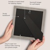 image:imageAmericanflat 8x8 Picture Frame  Matted to 5x5  Engineered Wood  White  Shatterresistant glass wall or tabletop display with included easel sawtooth hangers included secure turntab backingGrey Wood