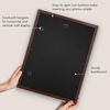 image:imageAmericanflat 8x8 Picture Frame  Matted to 5x5  Engineered Wood  White  Shatterresistant glass wall or tabletop display with included easel sawtooth hangers included secure turntab backingMahogany