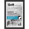 image:imageAmericanflat 8x8 Picture Frame  Matted to 5x5  Engineered Wood  White  Shatterresistant glass wall or tabletop display with included easel sawtooth hangers included secure turntab backingBlack