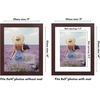 image:imageAmericanflat 8x8 Picture Frame  Matted to 5x5  Engineered Wood  White  Shatterresistant glass wall or tabletop display with included easel sawtooth hangers included secure turntab backingMahogany