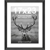 image:imageAmericanflat 8x8 Picture Frame  Matted to 5x5  Engineered Wood  White  Shatterresistant glass wall or tabletop display with included easel sawtooth hangers included secure turntab backingBlack