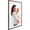 image:imageAmericanflat 8x8 Picture Frame  Matted to 5x5  Engineered Wood  White  Shatterresistant glass wall or tabletop display with included easel sawtooth hangers included secure turntab backingMahogany