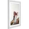 image:imageAmericanflat 8x8 Picture Frame  Matted to 5x5  Engineered Wood  White  Shatterresistant glass wall or tabletop display with included easel sawtooth hangers included secure turntab backingWhite