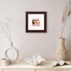 image:imageAmericanflat 8x8 Picture Frame  Matted to 5x5  Engineered Wood  White  Shatterresistant glass wall or tabletop display with included easel sawtooth hangers included secure turntab backingMahogany