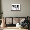 image:imageAmericanflat 8x8 Picture Frame  Matted to 5x5  Engineered Wood  White  Shatterresistant glass wall or tabletop display with included easel sawtooth hangers included secure turntab backingMahogany