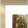 image:imageAmericanflat 8x8 Picture Frame  Matted to 5x5  Engineered Wood  White  Shatterresistant glass wall or tabletop display with included easel sawtooth hangers included secure turntab backingGold