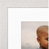 image:imageAmericanflat 8x8 Picture Frame  Matted to 5x5  Engineered Wood  White  Shatterresistant glass wall or tabletop display with included easel sawtooth hangers included secure turntab backingWhite
