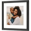 image:imageAmericanflat 8x8 Picture Frame  Matted to 5x5  Engineered Wood  White  Shatterresistant glass wall or tabletop display with included easel sawtooth hangers included secure turntab backingBlack