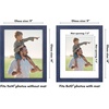 image:imageAmericanflat 8x8 Picture Frame  Matted to 5x5  Engineered Wood  White  Shatterresistant glass wall or tabletop display with included easel sawtooth hangers included secure turntab backingBlue