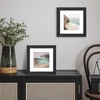image:imageAmericanflat 8x8 Picture Frame  Matted to 5x5  Engineered Wood  White  Shatterresistant glass wall or tabletop display with included easel sawtooth hangers included secure turntab backingBlack