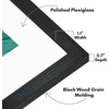 image:imageAmericanflat 8x8 Picture Frame  Matted to 5x5  Engineered Wood  White  Shatterresistant glass wall or tabletop display with included easel sawtooth hangers included secure turntab backingBlack