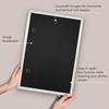 image:imageAmericanflat 8x8 Picture Frame  Matted to 5x5  Engineered Wood  White  Shatterresistant glass wall or tabletop display with included easel sawtooth hangers included secure turntab backingWhite