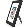 image:imageAmericanflat 8x8 Picture Frame  Matted to 5x5  Engineered Wood  White  Shatterresistant glass wall or tabletop display with included easel sawtooth hangers included secure turntab backingBlack
