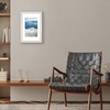 image:imageAmericanflat 8x8 Picture Frame  Matted to 5x5  Engineered Wood  White  Shatterresistant glass wall or tabletop display with included easel sawtooth hangers included secure turntab backingWhite