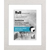 image:imageAmericanflat 8x8 Picture Frame  Matted to 5x5  Engineered Wood  White  Shatterresistant glass wall or tabletop display with included easel sawtooth hangers included secure turntab backingWhite