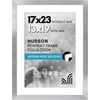 image:imageAmericanflat 8x8 Picture Frame  Matted to 5x5  Engineered Wood  White  Shatterresistant glass wall or tabletop display with included easel sawtooth hangers included secure turntab backingSilver