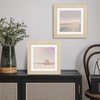 image:imageAmericanflat 8x8 Picture Frame  Matted to 5x5  Engineered Wood  White  Shatterresistant glass wall or tabletop display with included easel sawtooth hangers included secure turntab backingNatural Oak