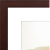 image:imageAmericanflat 8x8 Picture Frame  Matted to 5x5  Engineered Wood  White  Shatterresistant glass wall or tabletop display with included easel sawtooth hangers included secure turntab backingMahogany