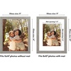 image:imageAmericanflat 8x8 Picture Frame  Matted to 5x5  Engineered Wood  White  Shatterresistant glass wall or tabletop display with included easel sawtooth hangers included secure turntab backingGrey Wood