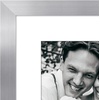 image:imageAmericanflat 8x8 Picture Frame  Matted to 5x5  Engineered Wood  White  Shatterresistant glass wall or tabletop display with included easel sawtooth hangers included secure turntab backingSilver