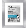 image:imageAmericanflat 8x8 Picture Frame  Matted to 5x5  Engineered Wood  White  Shatterresistant glass wall or tabletop display with included easel sawtooth hangers included secure turntab backingSilver