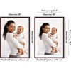 image:imageAmericanflat 8x8 Picture Frame  Matted to 5x5  Engineered Wood  White  Shatterresistant glass wall or tabletop display with included easel sawtooth hangers included secure turntab backingMahogany