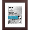 image:imageAmericanflat 8x8 Picture Frame  Matted to 5x5  Engineered Wood  White  Shatterresistant glass wall or tabletop display with included easel sawtooth hangers included secure turntab backingMahogany