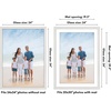 image:imageAmericanflat 8x8 Picture Frame  Matted to 5x5  Engineered Wood  White  Shatterresistant glass wall or tabletop display with included easel sawtooth hangers included secure turntab backingWhite
