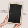 image:imageAmericanflat 8x8 Picture Frame  Matted to 5x5  Engineered Wood  White  Shatterresistant glass wall or tabletop display with included easel sawtooth hangers included secure turntab backingNatural Oak