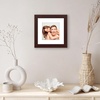 image:imageAmericanflat 8x8 Picture Frame  Matted to 5x5  Engineered Wood  White  Shatterresistant glass wall or tabletop display with included easel sawtooth hangers included secure turntab backingMahogany
