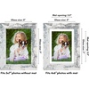 image:imageAmericanflat 8x8 Picture Frame  Matted to 5x5  Engineered Wood  White  Shatterresistant glass wall or tabletop display with included easel sawtooth hangers included secure turntab backingDistressed White